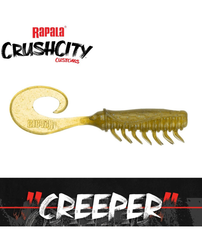 Rapala CrushCity Creeper Super TPE 2.5" – Durable Soft Plastic Fishing Lure