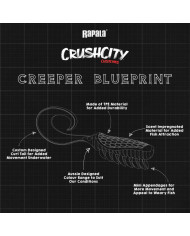 Rapala CrushCity Creeper Super TPE 2.5" – Durable Soft Plastic Fishing Lure