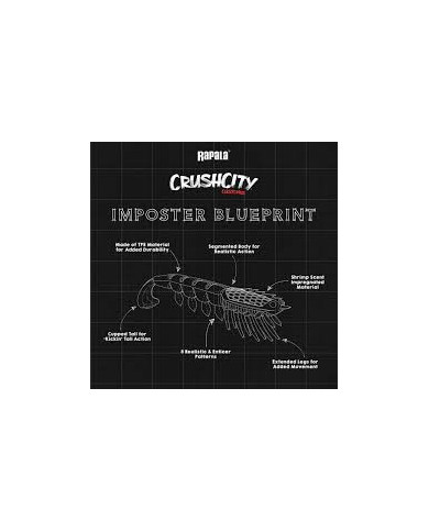 Rapala CrushCity The Imposter Super TPE 3" – Durable Soft Plastic Fishing Lure Rapala CrushCity The Imposter Super TPE 3" – Durable Soft Plastic Fishing Lure