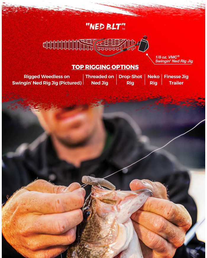 Rapala CrushCity Ned BLT Super TPE – Durable Finesse Soft Plastic Lure