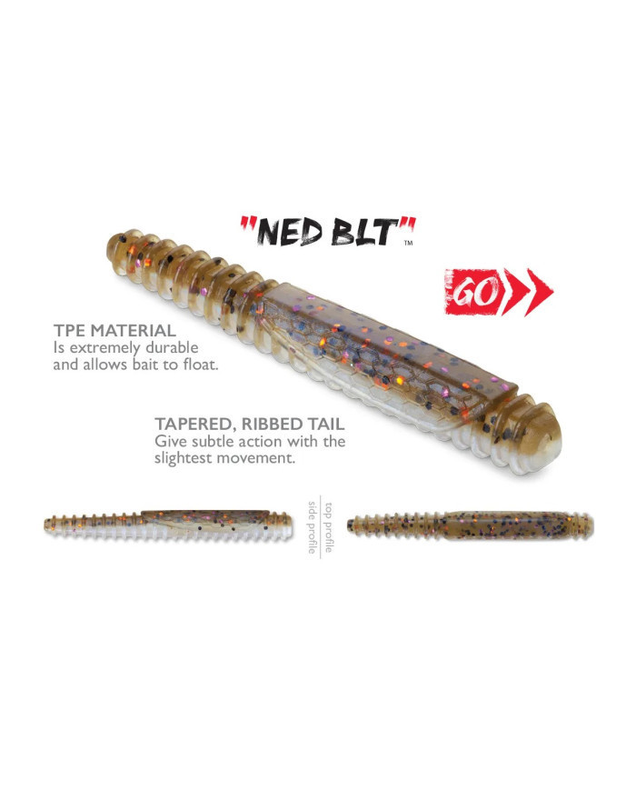 Rapala CrushCity Ned BLT Super TPE – Durable Finesse Soft Plastic Lure