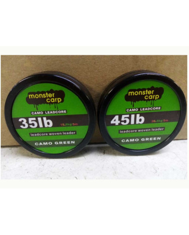 Monster Carp Leadcore 35lb – Heavy-Duty, Camouflaged Leader Line for Big Carp Monster Carp Leadcore 35lb – Heavy-Duty, Camouflaged Leader Line for Big Carp