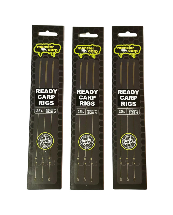 Monster Carp Ready Carp Rigs - Pre-Tied for Success