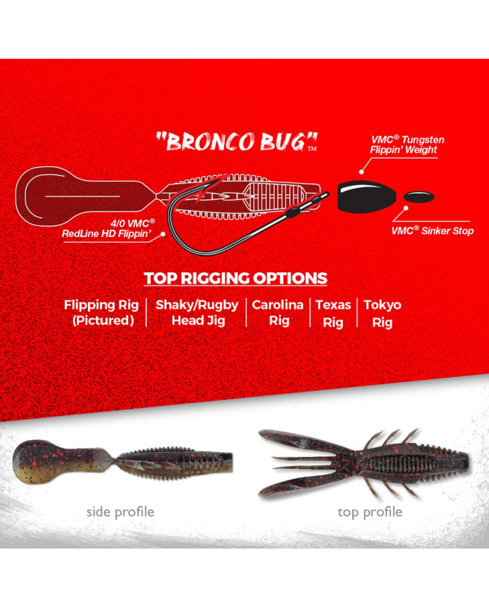 Rapala Crush City Bronco Bug 4" – Premium Soft Bait for Bass & Predatory Fish