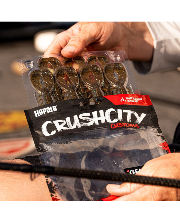 Rapala Crush City Cleanup Craw 3" – Soft Crawfish Bait for Bass & More