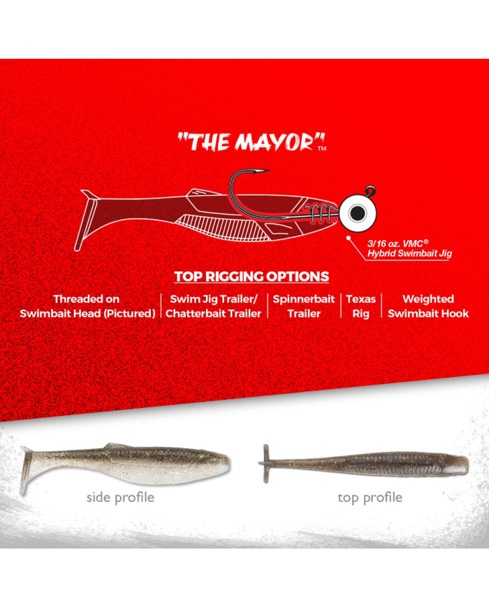 Rapala Crush City Mayor 4" – Realistic Soft Bait for Bass & Predators