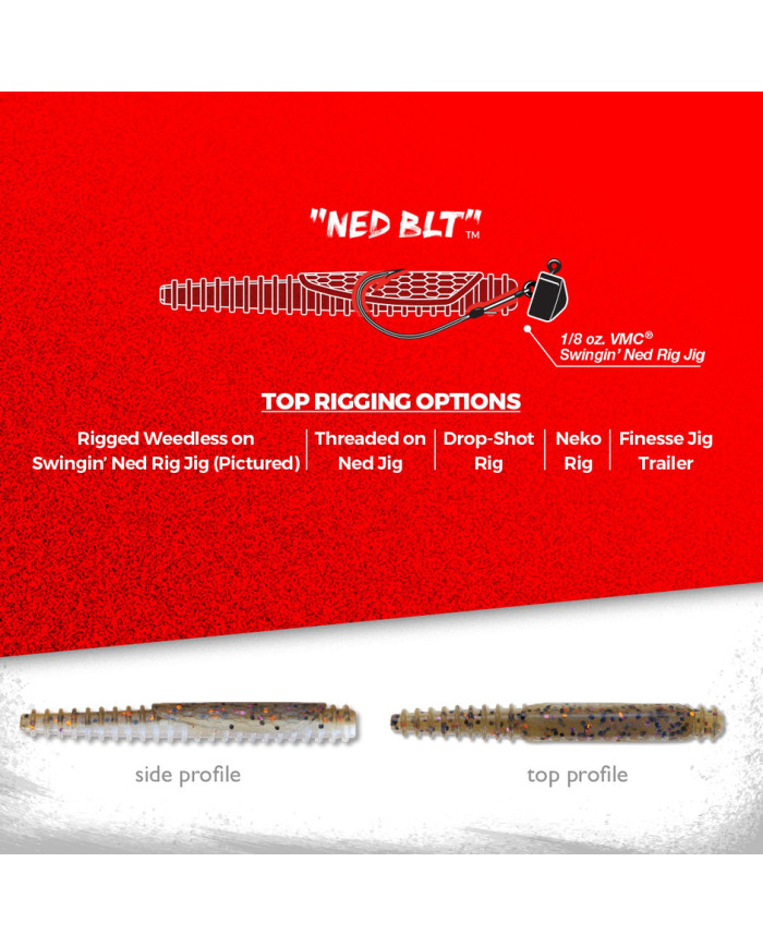 Rapala Crush City Ned BLT 3" – Finesse Soft Bait for Bass & Predators