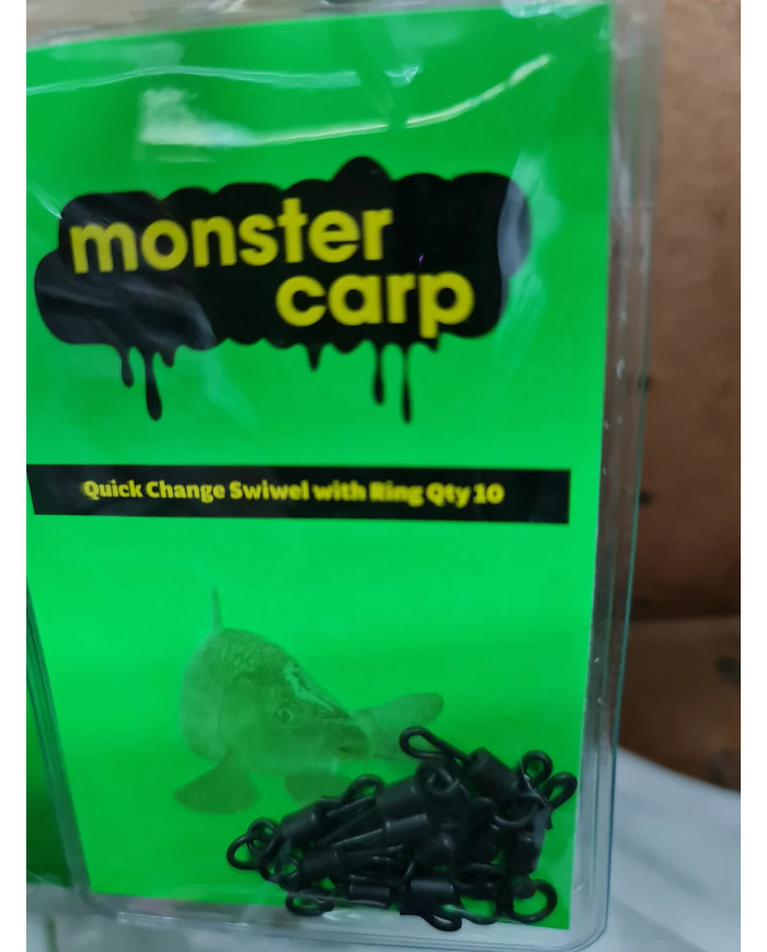 Quick change swiwel with ring | 10pc (Monster Carp)
