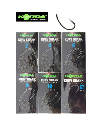 Korda Kurv Shank Micro Barbed Hooks
