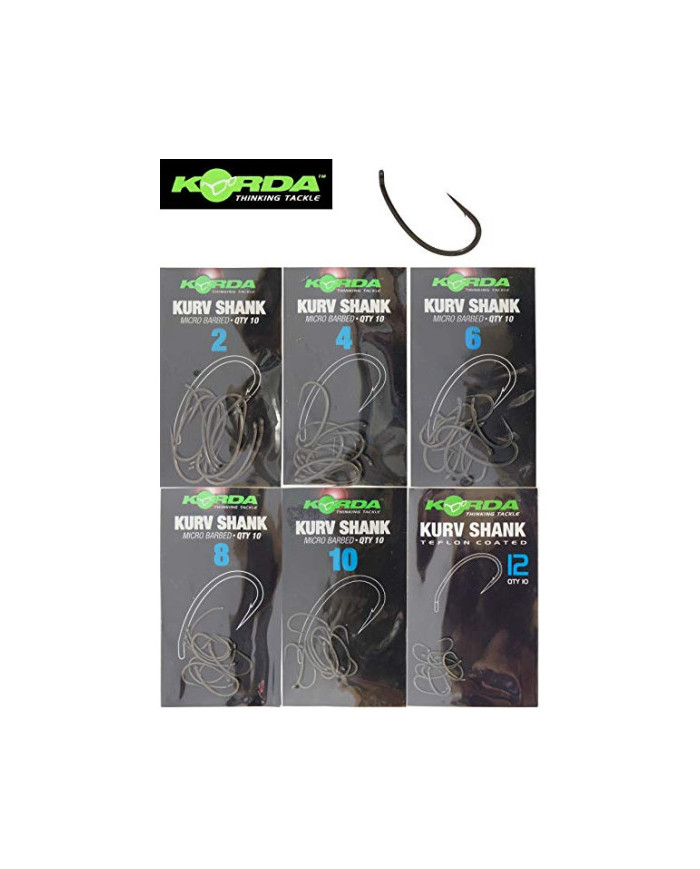 Korda Kurv Shank Micro Barbed Hooks