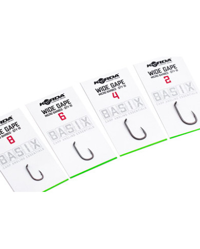 Korda Wide Gape Micro Barbed Hooks