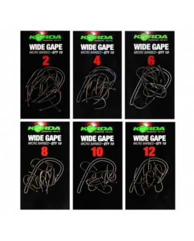 Korda Wide Gape Micro Barbed Hooks