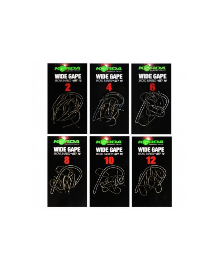 Korda Wide Gape Micro Barbed Hooks