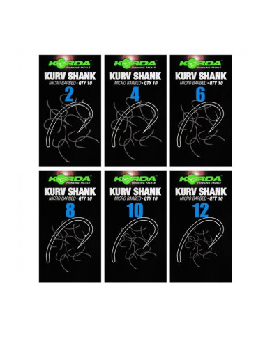 Korda Kurv Shank Hooks