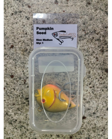 Sada Lures Pumpkin Seed Medium - Versatile Freshwater Lure for Bass & Pike Sada Lures Pumpkin Seed Medium - Versatile Freshwater Lure for Bass & Pike