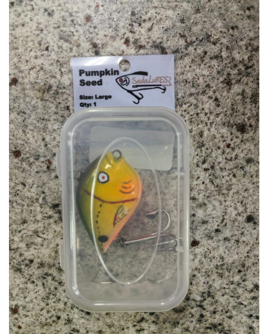 Sada Lures Pumpkin Seed Large - Premium Freshwater Lure for Big Bass & Pike Sada Lures Pumpkin Seed Large - Premium Freshwater Lure for Big Bass & Pike