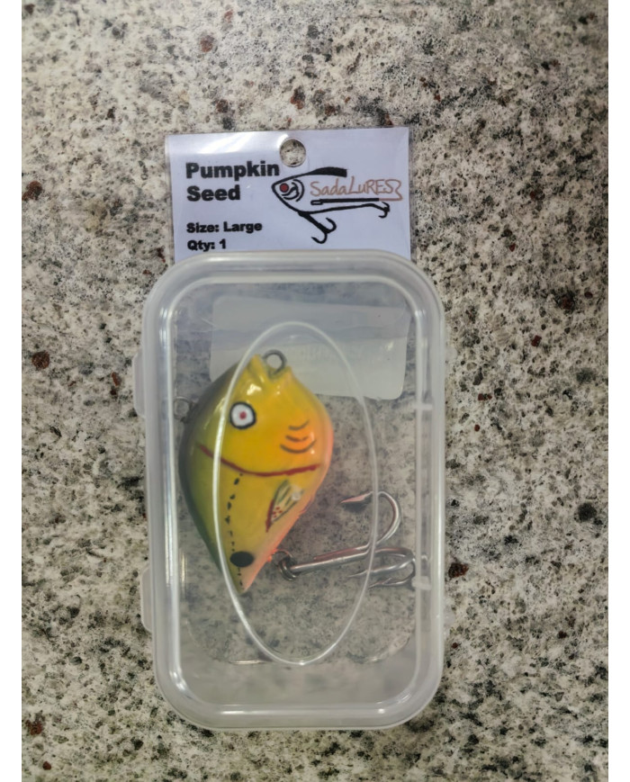 Sada Lures Pumpkin Seed Large - Premium Freshwater Lure for Big Bass & Pike