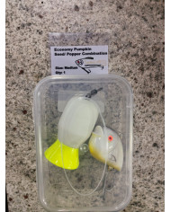 Sada Lures Economy Pumpkin Seed/Popper Combination Medium - Versatile Freshwater Lure