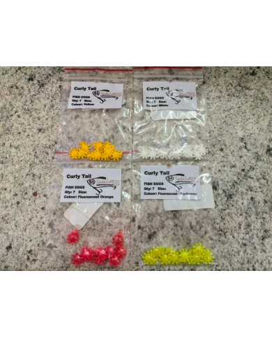 Sada Lures Curly Tail Fish Eggs – Soft Bait for Trout & Panfish
