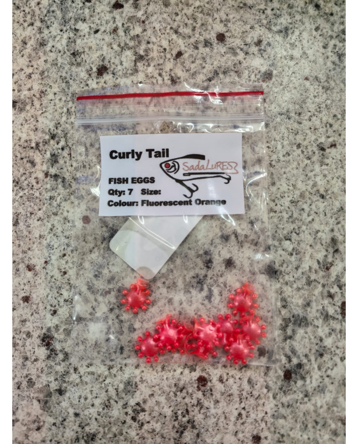 Sada Lures Curly Tail Fish Eggs – Soft Bait for Trout & Panfish