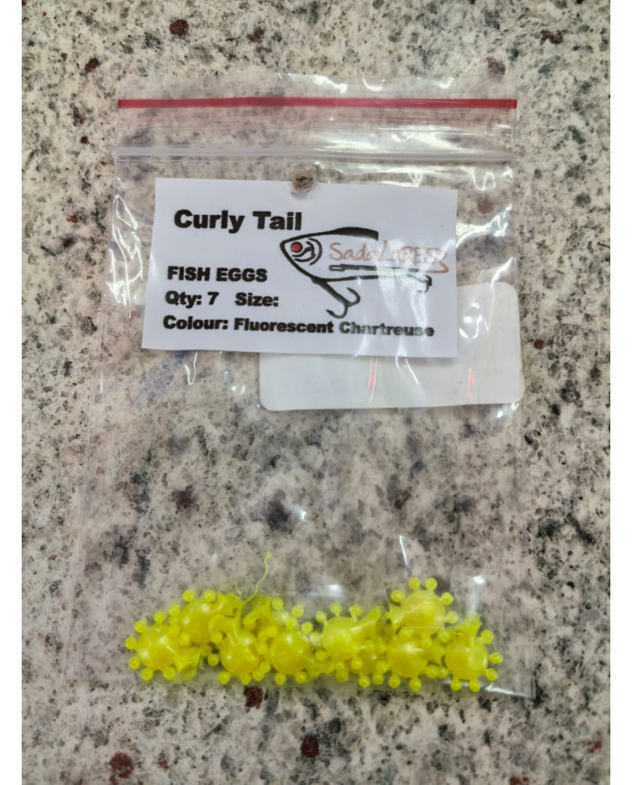 Sada Lures Curly Tail Fish Eggs – Soft Bait for Trout & Panfish