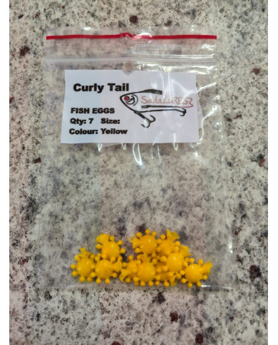 Sada Lures Curly Tail Fish Eggs – Soft Bait for Trout & Panfish