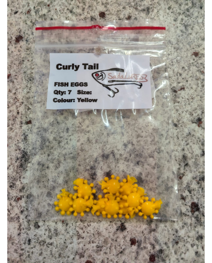 Sada Lures Curly Tail Fish Eggs – Soft Bait for Trout & Panfish