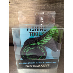 Spinning Rod Sock 4x150cm Black/Green (Sensation) – Durable Fishing Rod Protector Spinning Rod Sock 4x150cm Black/Green (Sensation) – Durable Fishing Rod Protector