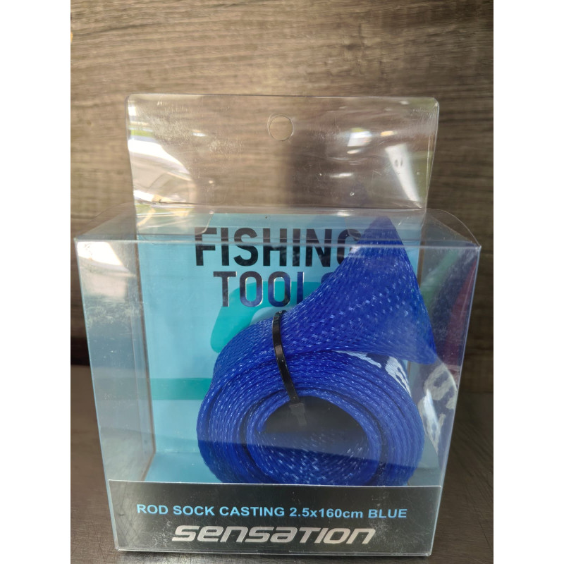 Casting Rod Sock 2.5x160cm Blue (Sensation) – Durable Protection for Your Rods