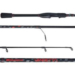 Abu Garcia Vendetta Spinning Rod 7'4" MF 1-Piece | Lightweight & Durable Abu Garcia Vendetta Spinning Rod 7'4" MF 1-Piece | Lightweight & Durable