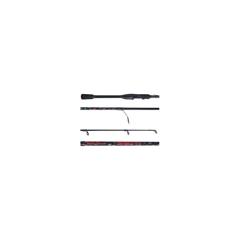 Abu Garcia Vendetta Spinning Rod 7'4" MF 1-Piece | Lightweight & Durable