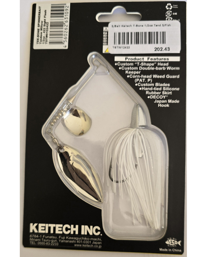 Keitech TEE-BONE Spinnerbait – Custom Performance, Maximum Vibration