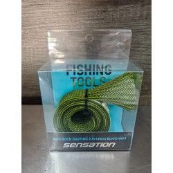 Casting Rod Sock 2.5x160cm Black/Chart (Sensation) – Durable Protection for Your Rods Casting Rod Sock 2.5x160cm Black/Chart (Sensation) – Durable Protection for Your Rods