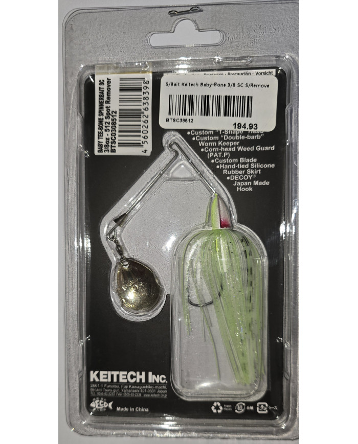 Keitech TEE-BONE Spinnerbait – Custom Performance, Maximum Vibration