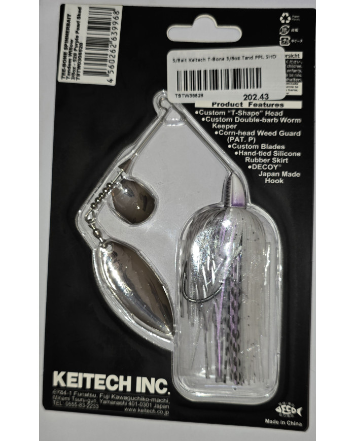 Keitech TEE-BONE Spinnerbait – Custom Performance, Maximum Vibration