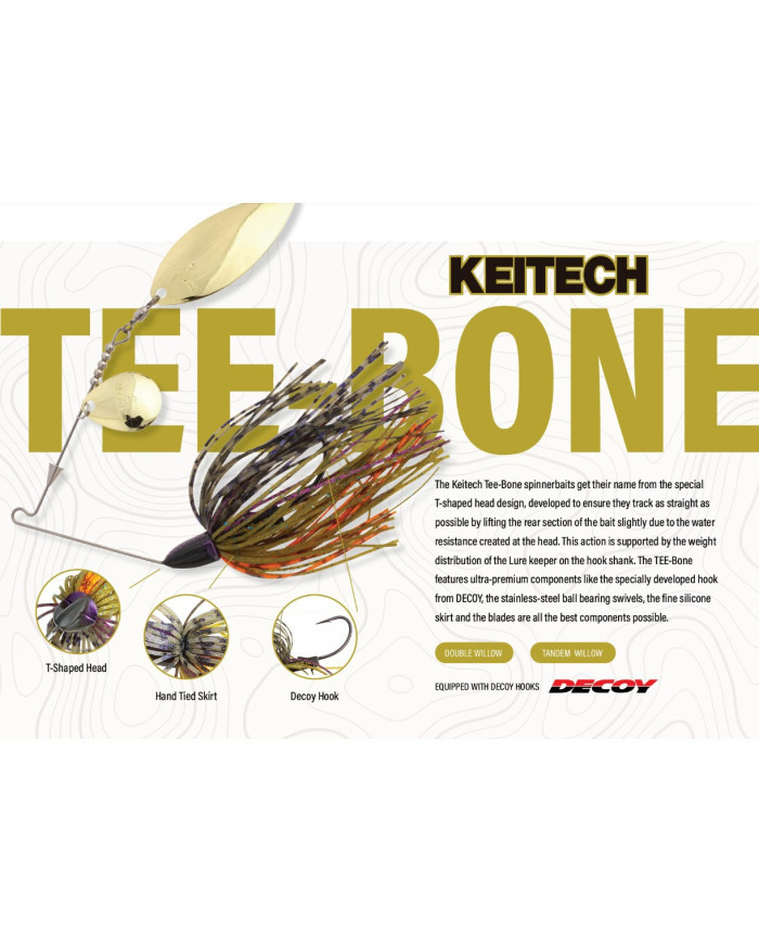 Keitech TEE-BONE Spinnerbait – Custom Performance, Maximum Vibration