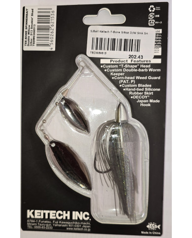 Keitech TEE-BONE Spinnerbait – Custom Performance, Maximum Vibration Keitech TEE-BONE Spinnerbait – Custom Performance, Maximum Vibration