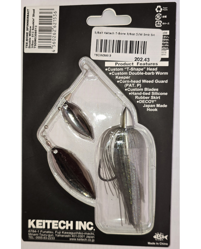 Keitech TEE-BONE Spinnerbait – Custom Performance, Maximum Vibration Keitech TEE-BONE Spinnerbait – Custom Performance, Maximum Vibration