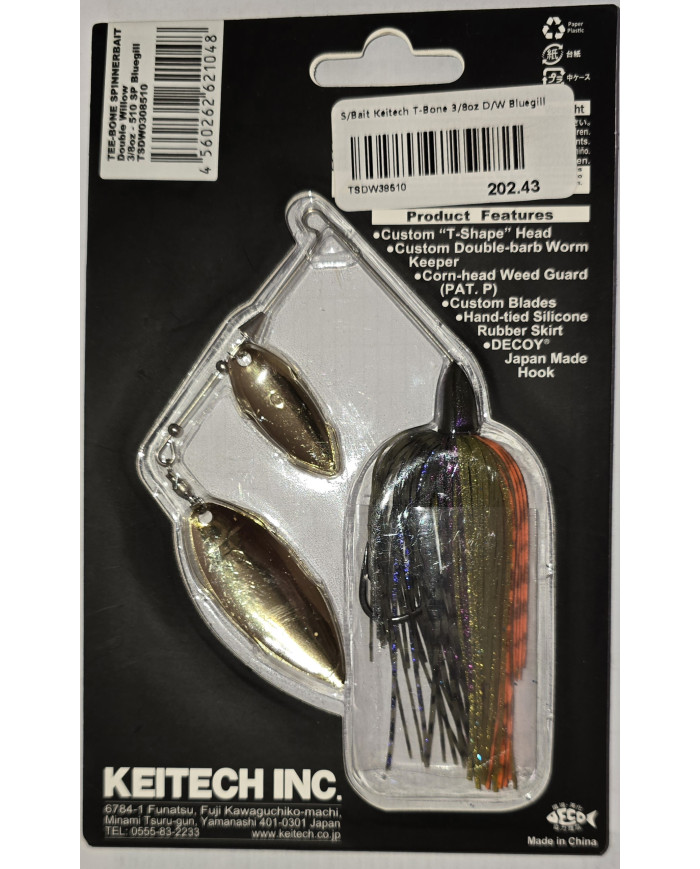 Keitech TEE-BONE Spinnerbait – Custom Performance, Maximum Vibration