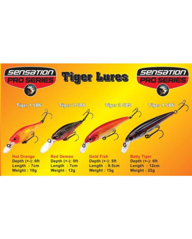 Sensation Pro Series Tiger Lures – Precision-Engineered for Aggressive Strikes Sensation Pro Series Tiger Lures – Precision-Engineered for Aggressive Strikes