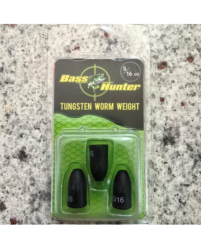 Bass Hunter Tungsten Worm Weights – Premium Bass Fishing Weights