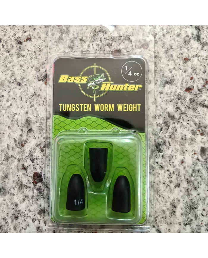 Bass Hunter Tungsten Worm Weights – Premium Bass Fishing Weights
