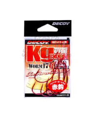 Decoy KG Red Offset Hook | Wide Gap Worm Hook for Bass Fishing
