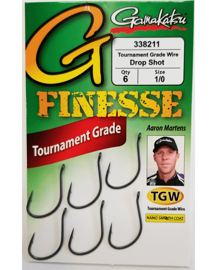 Gamakatsu Tournament Grade Wire Drop Shot Hook – Premium Finesse Fishing Hook