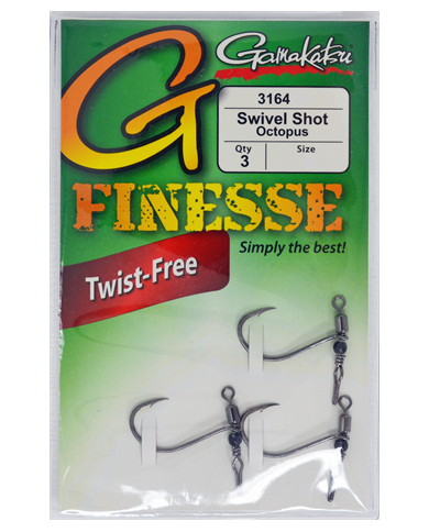 Gamakatsu Swivel Shot Drop Shot Hook – Innovative Twist-Free Design