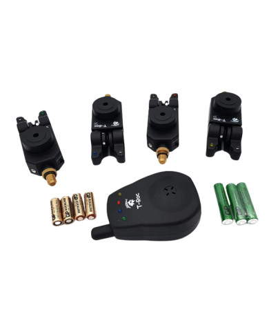 Jackel T-Roc 4+1 Wireless Alarm Set – Full Bite Alarm Kit Jackel T-Roc 4+1 Wireless Alarm Set – Full Bite Alarm Kit