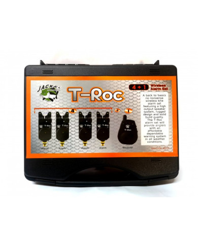 Jackel T-Roc 4+1 Wireless Alarm Set – Full Bite Alarm Kit Jackel T-Roc 4+1 Wireless Alarm Set – Full Bite Alarm Kit