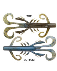 Crushcity Customs Hedgehog Green Pumpkin Blue Pearl 4" | 6pc (Rapala)