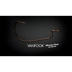 VANFOOK Worm 55B Stealth Black Hook | Wide-Gap & Ultra-Sharp Precision