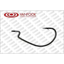 VANFOOK Worm 55B Stealth Black Hook | Wide-Gap & Ultra-Sharp Precision